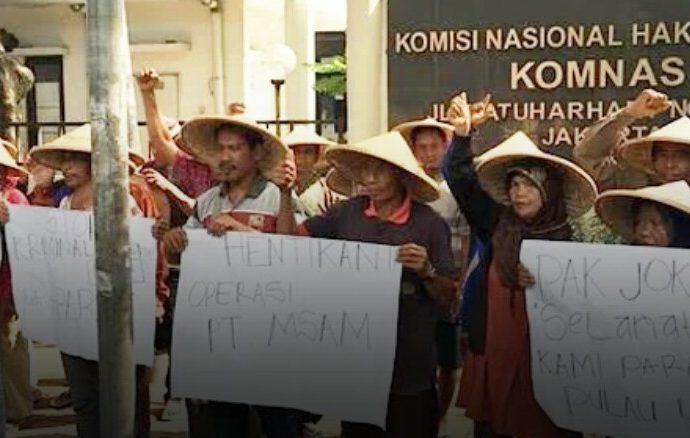 Penggusuran di Pulau Laut Diduga Libatkan Aparat Bersenjata