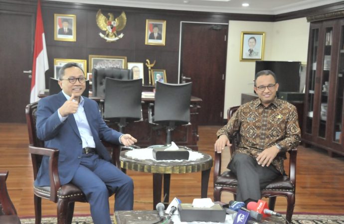 Anies Baswedan Bahas Reklamasi Bersama Ketua MPR