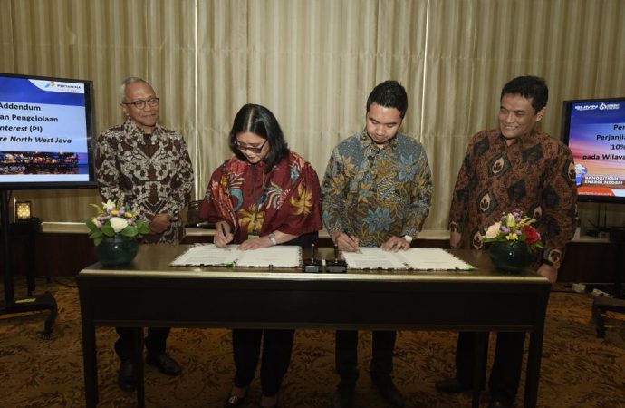 PHE ONWJ dan MUJ ONWJ Tandatangani Addendum Perjanjian Pengalihan dan Pengelolaan PI 10 Persen pada Wilayah Kerja ONWJ