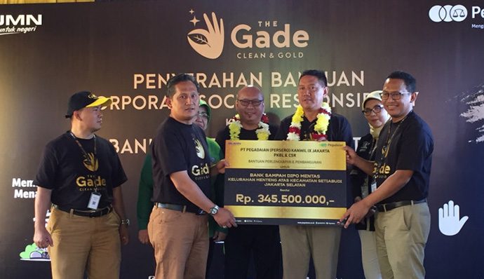 Pegadaian Resmikan Bank Sampah Jadi Emas di Menteng, Jakarta
