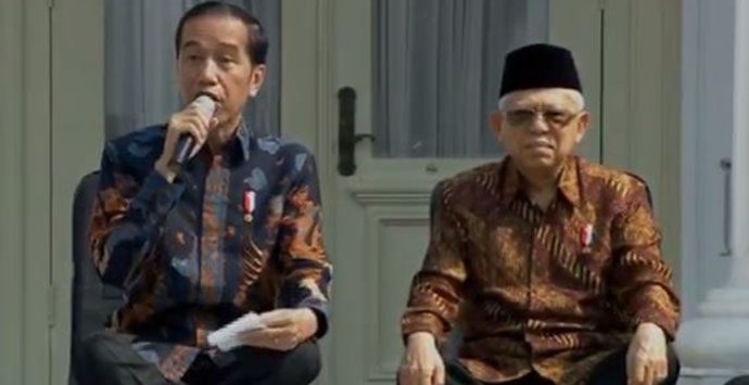Jokowi-Maruf Amin Resmi Umumkan Kabinet Indonesia Maju