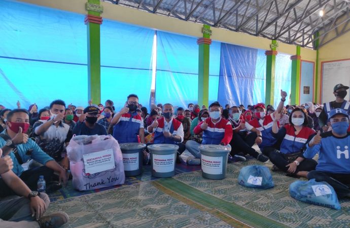 Pertamina Grup Bantu 193 KK Korban Erupsi Sinabung