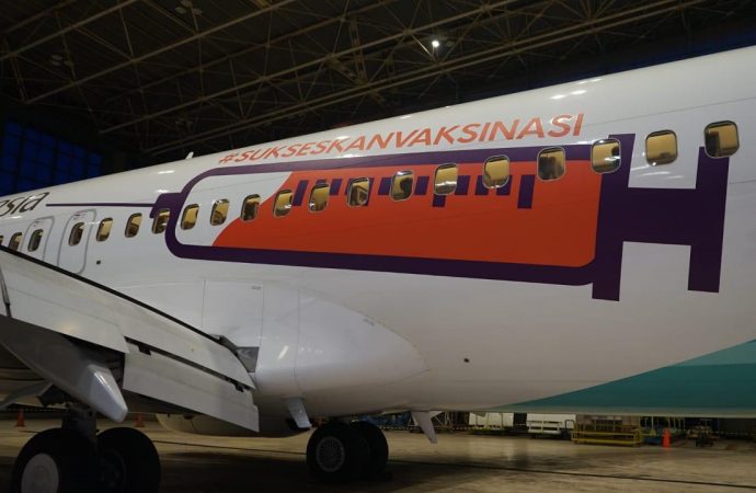 Unik, Cara Garuda Indonesia Untuk  Kampanyekan Vaksin Covid-19