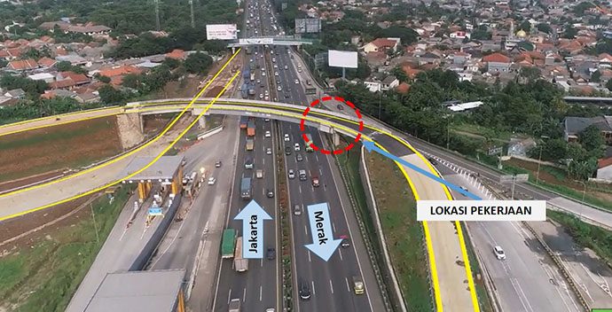 Hati-Hati! Ada Pembongkaran Pedestal di Tol Kunciran – Cengkareng