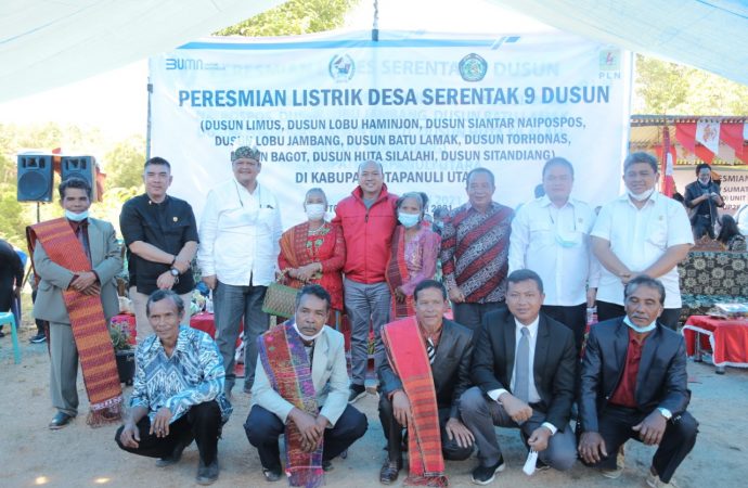 Terangi Sembilan Dusun di Taput, Rasio Elektrifikasi Sumut Capai 99,99 Persen