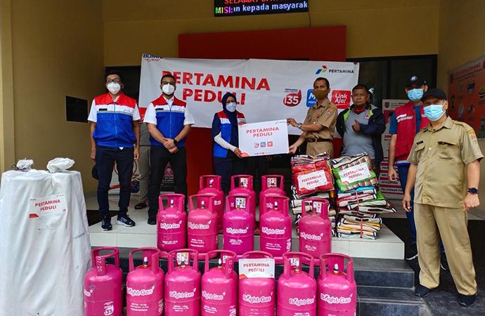 Pertamina Salurkan Bantuan 350 Tabung BrightGas untuk Jateng