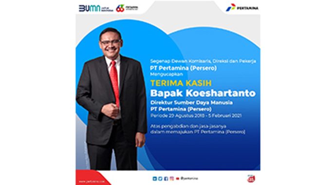 Koeshartanto Dinilai Mampu Lahirkan Perwira-perwira Pertamina Andal