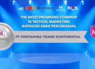 Pertamina Trans Kontinental Raih Penghargaan BUMN Marketeers Award 2021