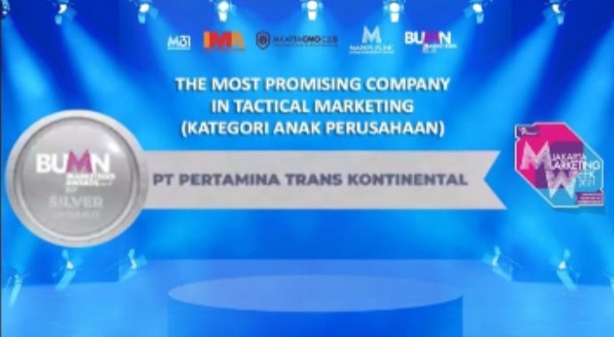 Pertamina Trans Kontinental Raih Penghargaan BUMN Marketeers Award 2021