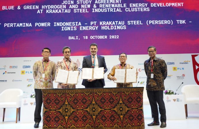 Pertamina NRE – IGNIS Energy Holdings – Krakatau Steel Studi Bersama Pengembangan Hidrogen Bersih di Indonesia