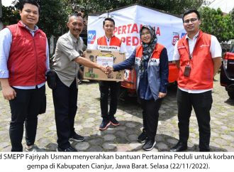 Bantu Korban Gempa Cianjur, Pertamina Gerak Cepat Salurkan Sembako dan Kirim Tim Medis