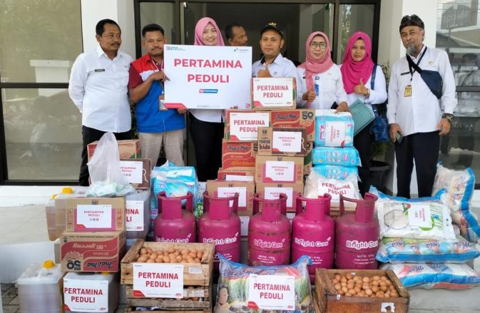 Banjir Pati, Pertamina Kirim Bantuan Bright Gas dan Sembako ke Dua Dapur Umum