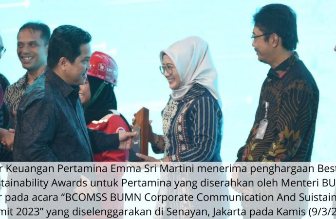 Raih 9 Penghargaan Dalam Ajang BCOMSS 2023, Erick Thohir Apresiasi Pertamina