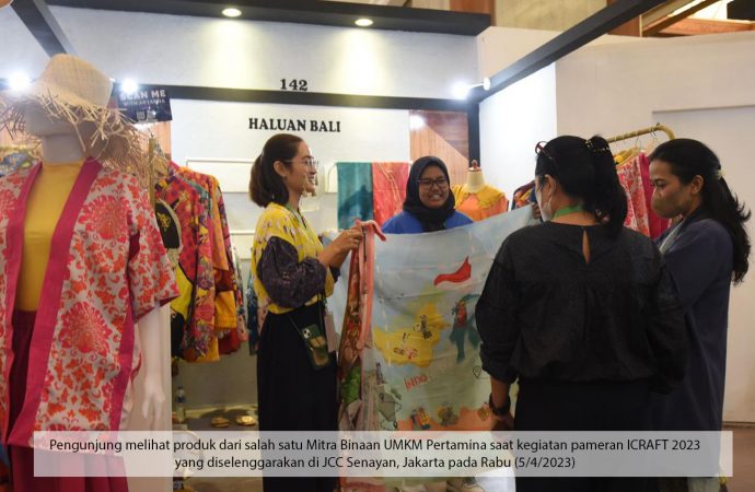 UMKM Unggulan Pertamina Ambil Bagian di Pameran Interior dan Craft 2023