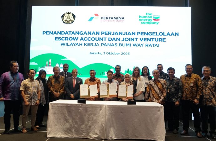 Penandatanganan Perjanjian Way Ratai, Tindak Lanjut Kerja Sama Chevron dan PT Pertamina Geothermal Energy Tbk