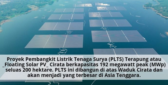 Diresmikan Presiden, Ini Profil PLTS Terapung Cirata