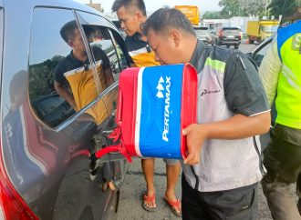 Mogok kehabisan Bensin di Tol, Motorist Pertamina Gercep Kirim BBM ke lokasi