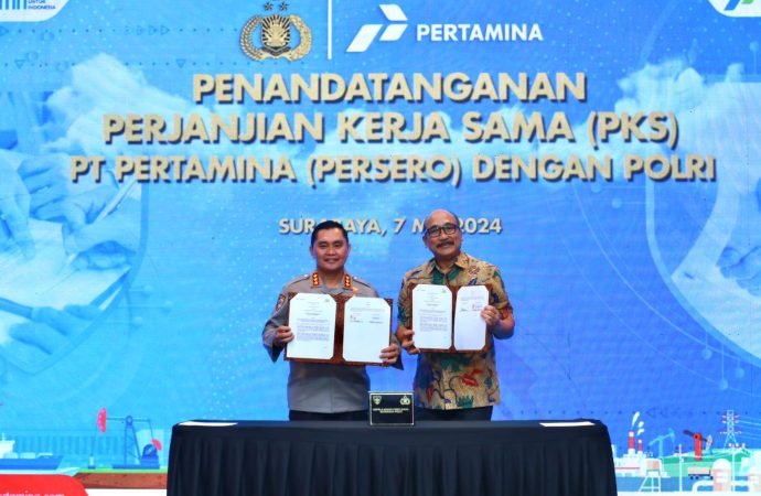Pertamina dan Baharkam Polri Tandatangani Kerja Sama Pengamanan Objek Vital Nasional