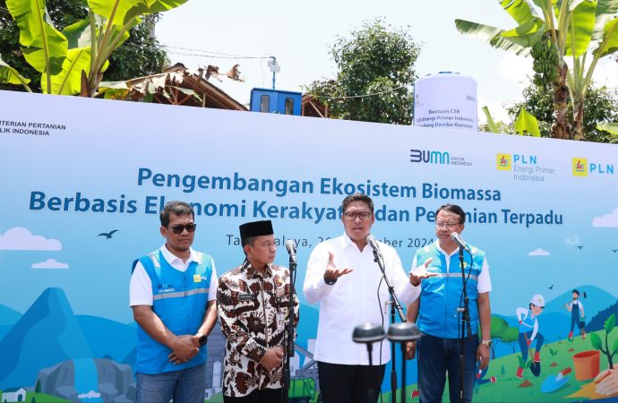 PLN Kembangkan Ekosistem Biomassa Berbasis Pertanian Terpadu dengan Mengubah Lahan Kritis Jadi Hijau dan Produktif