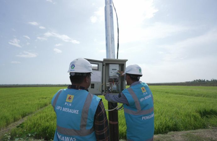 PLN Listriki Area Sawah Garapan Kementan-TNI di Merauke
