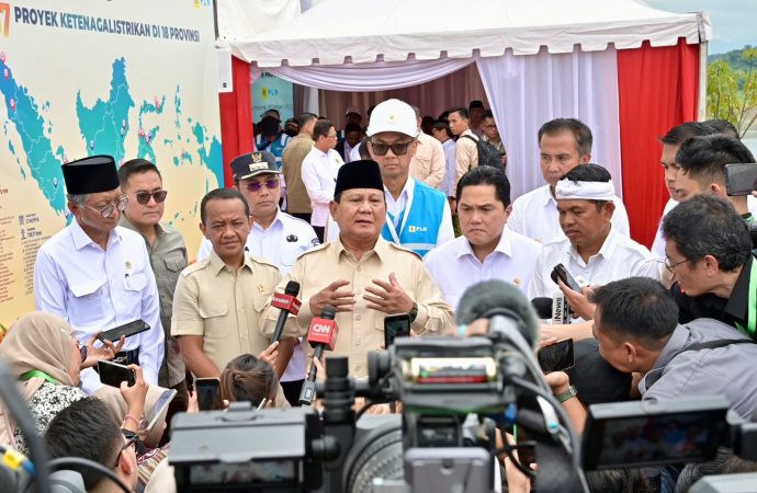 Presiden Resmikan Proyek Strategis Ketenagalistrikan Terbesar di Dunia
