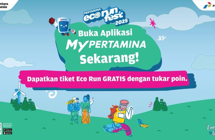 Pelanggan Bisa Tukar Poin Dengan Tiket Gratis Eco Run dan Energizing Music Festival 2025 di Aplikasi MyPertamina