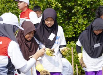 Rayakan Hari Anak, Pertamina Tanam Mangrove dan Tebar Harapan